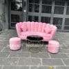 Ghế Sofa Sò Băng Dài 1m7 Chất Vải Nhung Mềm Mịn Sang Trọng, Sofa Vỏ Sò