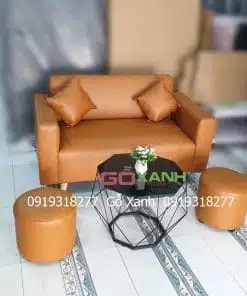 Bộ Ghế Sofa Băng Dài 1m4 Tay Vuông Đơn Giản