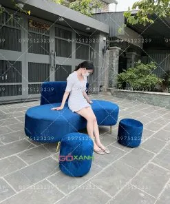 Bộ Ghế Sofa Cong Hình Hạt Đậu (Bean) Dài 1m7 Decor Sang Trọng 1