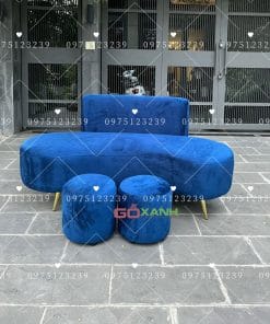 Bộ Ghế Sofa Cong Hình Hạt Đậu (Bean) Dài 1m7 Decor Sang Trọng 2
