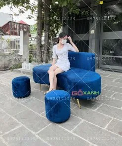 Bộ Ghế Sofa Cong Hình Hạt Đậu (Bean) Dài 1m7 Decor Sang Trọng