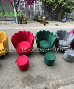 Ghế Nail Sò Hình Vỏ Sò Xinh Xắn Thanh Lịch Nhiều Màu Sắc