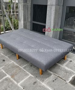 Ghế sofa bed 1m8 xám vải bố 2