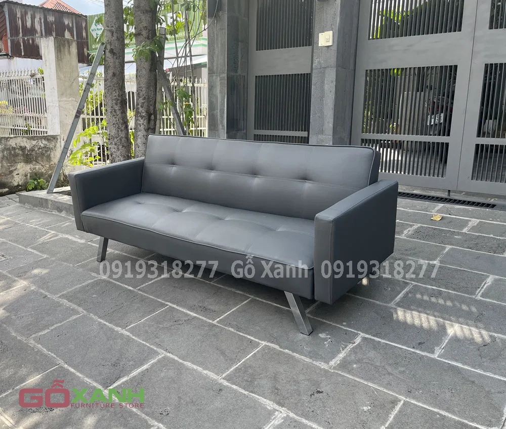 Ghế Sofa Bed (Sofa Giường) Có Tay Vịn 1m9 Thông Minh 3 Chức Năng