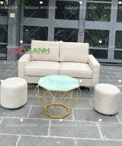 Bộ sofa băng nệm rời êm ái dễ dàng vệ sinh size 1m4