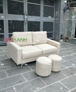 Bộ sofa băng nệm rời êm ái dễ dàng vệ sinh size 1m4