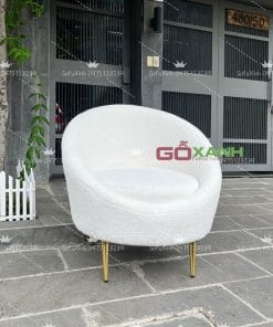 ghế đơn thư giãn hình hột xoài dáng bầu dục độc đáo