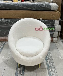 ghế đơn thư giãn hình hột xoài dáng bầu dục độc đáo