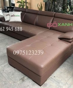 sofa văng lưng cong góc chữ L 2m8 x 1m8 cao cấp êm ái