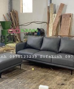 sofa băng đế mảnh với 3 đệm ngồi sang trọng hiện đại