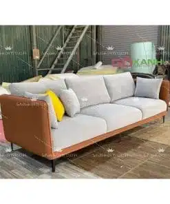 sofa băng đế mảnh với 3 đệm ngồi sang trọng hiện đại