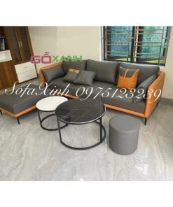 sofa băng đế mảnh với 3 đệm ngồi sang trọng hiện đại