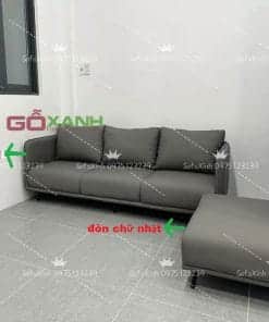 sofa băng đế mảnh với 3 đệm ngồi sang trọng hiện đại