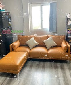 sofa băng đế mảnh với 3 đệm ngồi sang trọng hiện đại