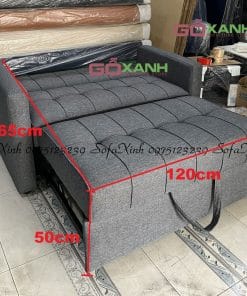 sofa giường kéo size 1m4 x 1m7 đa chức năng rất tiện lợi