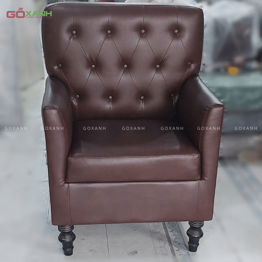 Ghế sofa đơn tân cổ điển lưng dài