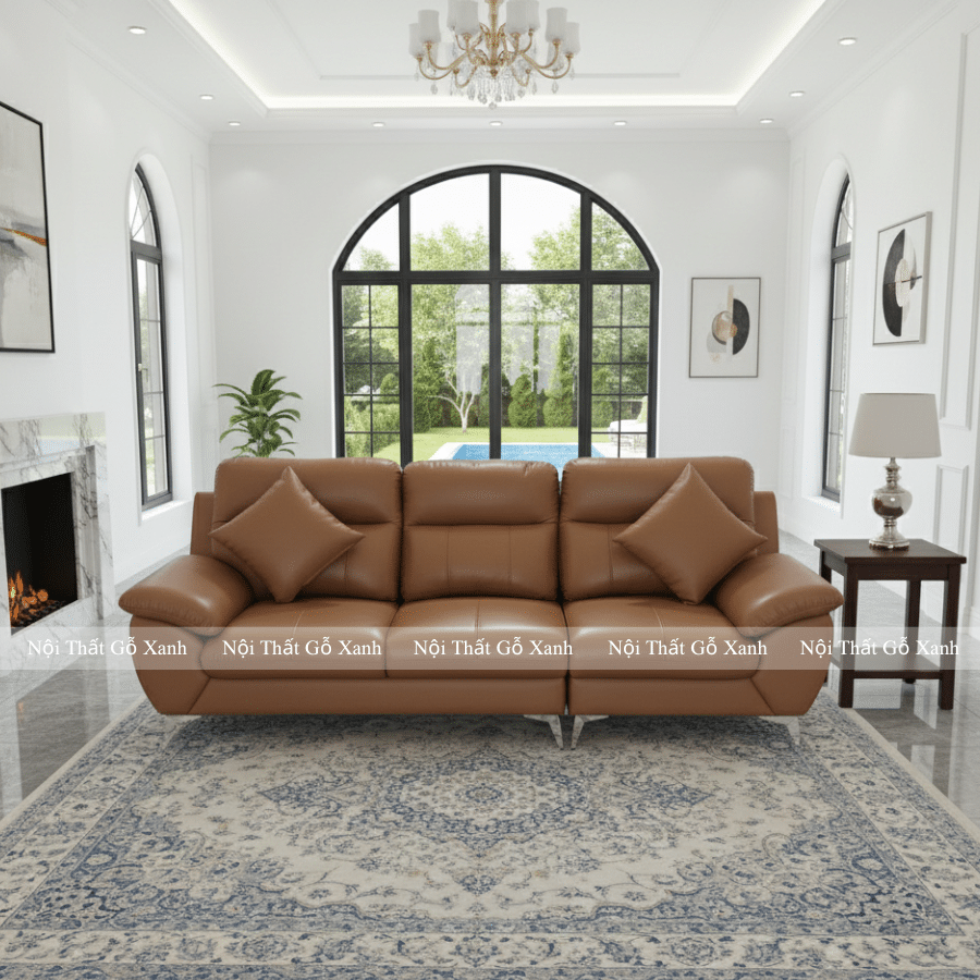 Ghế Sofa Băng Bọc Da Hàn Quốc Cao Cấp Mẫu Mã Thời Thượng Sang Trọng