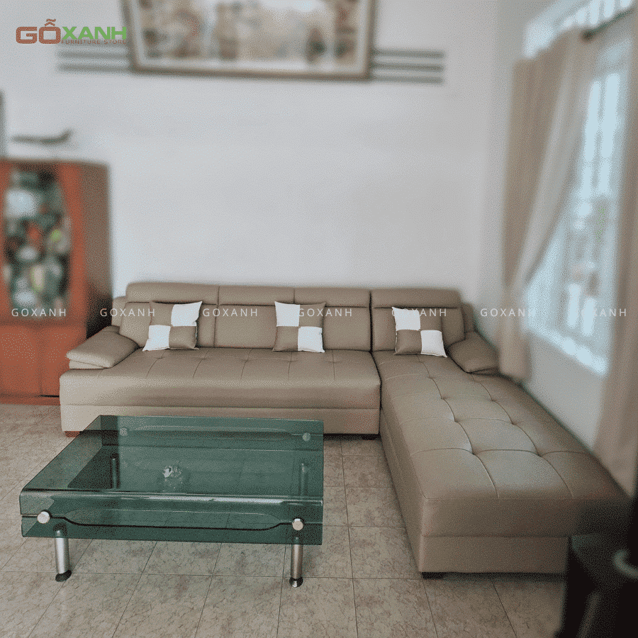 Ghế sofa góc chữ L phòng khách