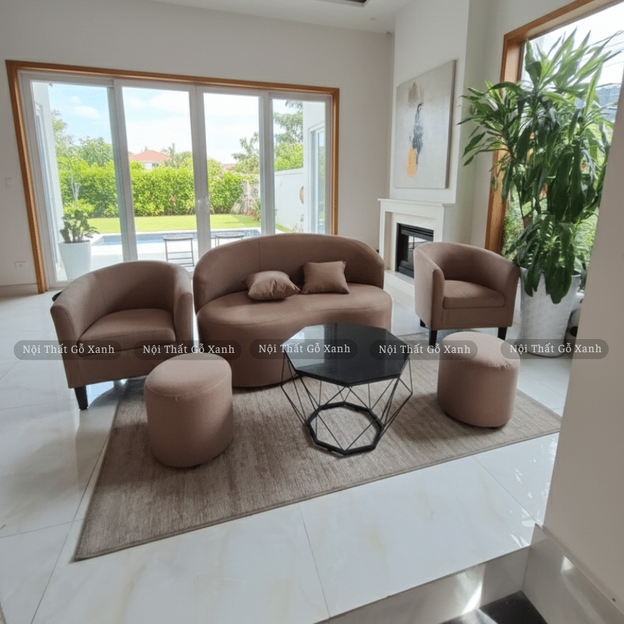 Bộ Sofa Băng Hạt Đậu Nhỏ Không Chân Lưng Cong 1m4 - Có Thể Điều Chỉnh Kích Thước, Màu Sắc, Chất Liệu Theo Sở Thích 