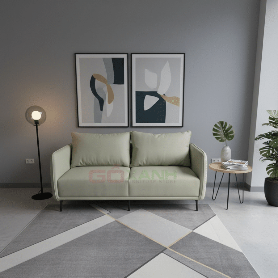 Sofa Băng Tay Mỏng 2 Chỗ Ngồi Gọn Nhẹ 1m8, Giá Rẻ, Miễn Phí Vận Chuyển Nội Thành Hcm